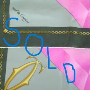 NWOT Cartier silk scarf 34 x 34 "